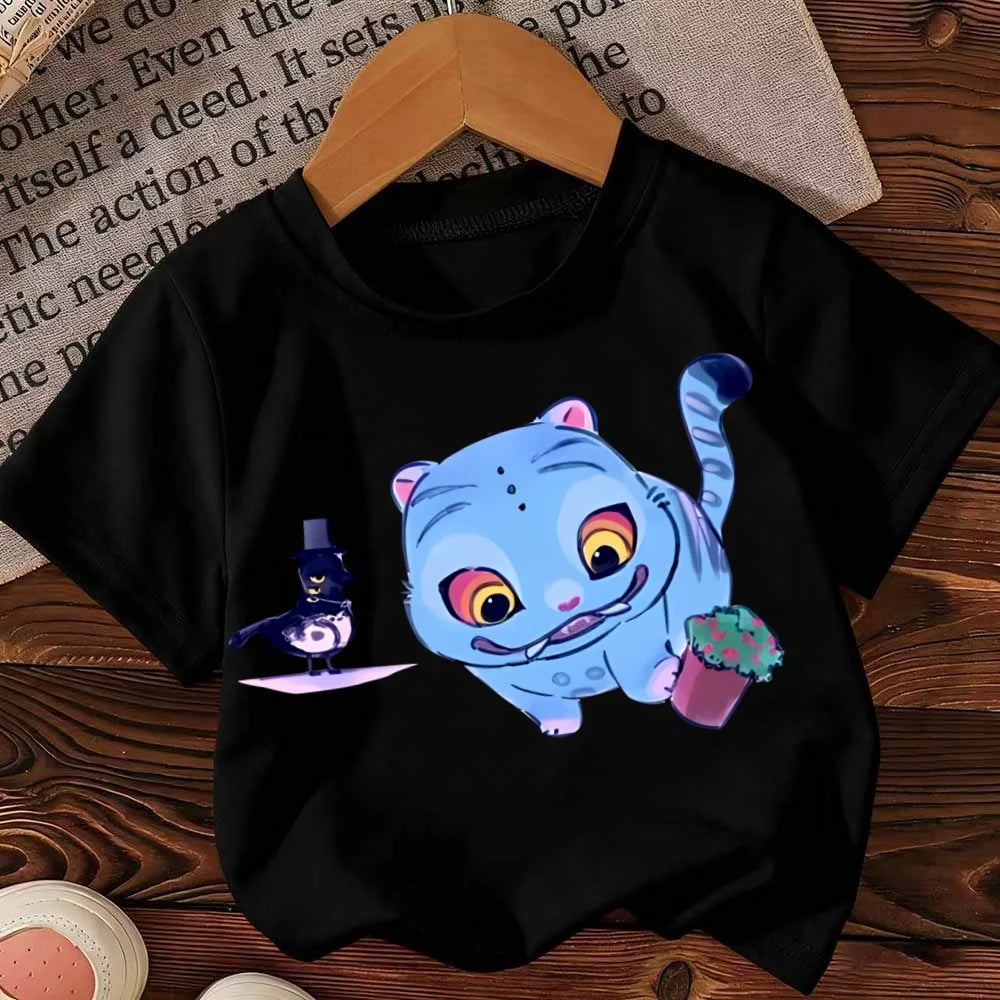 KPop Demon Hunters Saja Boys Kids T-shirts Baby Girl Boy Cartoon Short Sleeve Tops 2025 Anime Fans T-shirt Children's Clothing