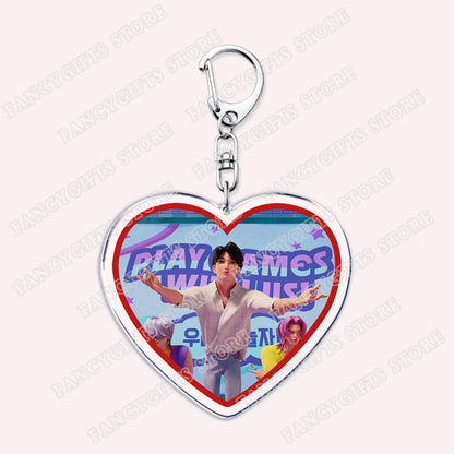 Kpop Demon Girls Keychain for Accessories Huntrix Saja Boys Rumi Zoey Jinu Derpy Tiger Keyrings Key Chains Jewelry Fans Gifts