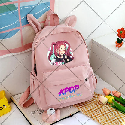 KPop Demon Hunteres Students Backpacks Cartoon Anime Graphic Print Backpack Boys Girls Fashion Schoolbag Back To School Gifts