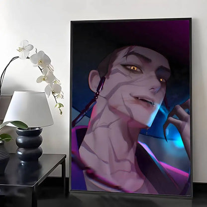 Saja Boys KPop D-Demon Hunters Poster Water Proof Paper Print Room Decor Stickers Art Wall Decoration Bedroom Living Room