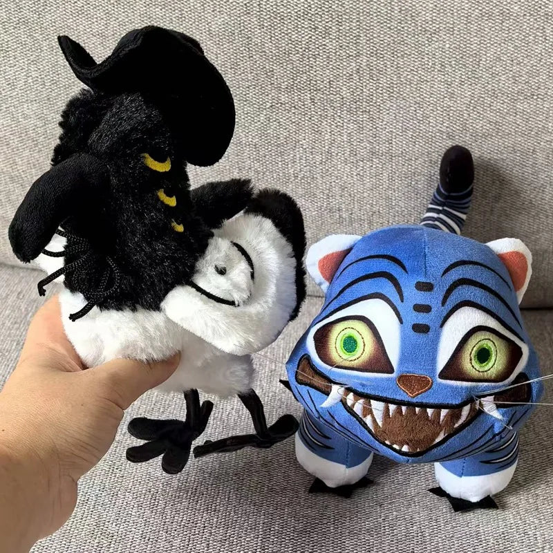 TreasuringU New Kpop Demon Plush Toys Game Hunters Tiger Stuffed Toy Doll Blue Tiger Animals Plushie Birthday Gifts
