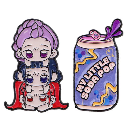 Kpop Demon Hunters Brooch Pines Lapel Pins Badge on Backpack Clothing Accessories Fashion Jewelry Friends Gifts Decorations Gift