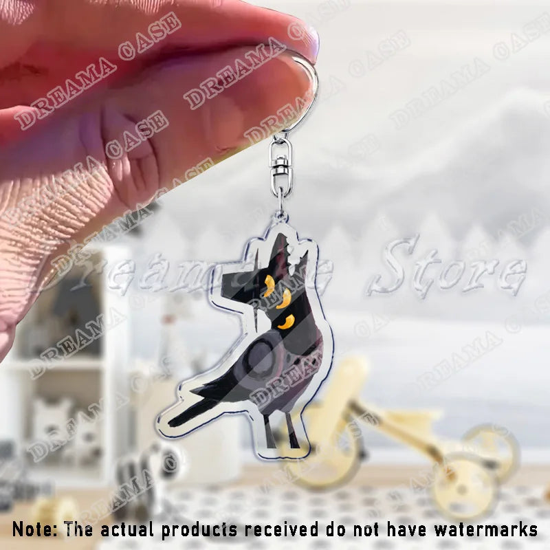 Cartoon Huntrix Saja Boys Acrylic Keychains Ring Double-Sided Key Chain Jewelry K-Pop Demon Hunters Fan Love Gifts