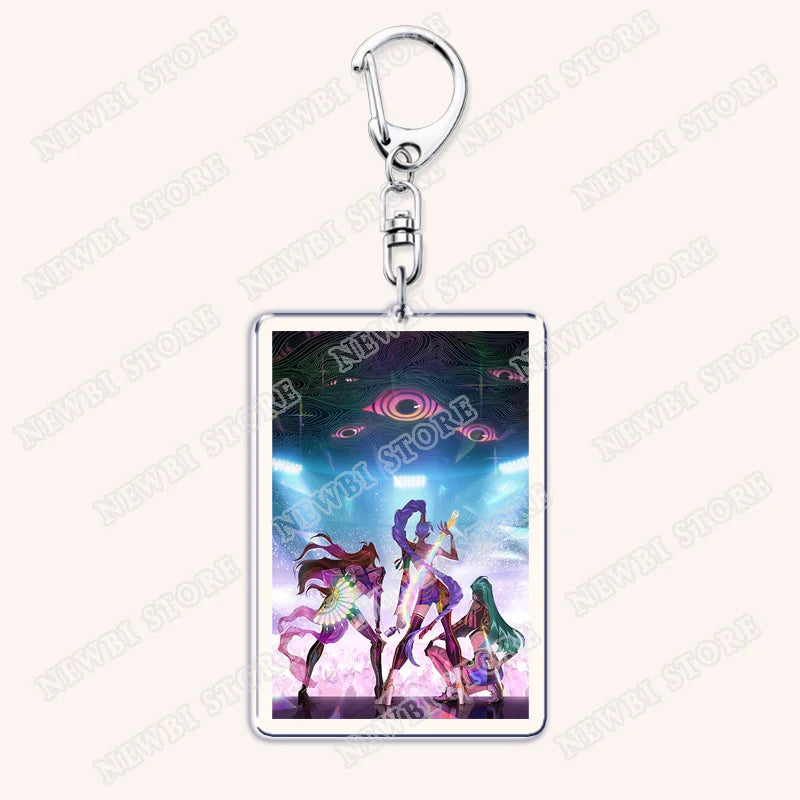 Kpop Demon Girls Huntrix Saja Boys Keychains for Accessories Bag Marcus Rumi Zoey Jinu Ramen Ramyeon Keyring Jewelry Fans Gift