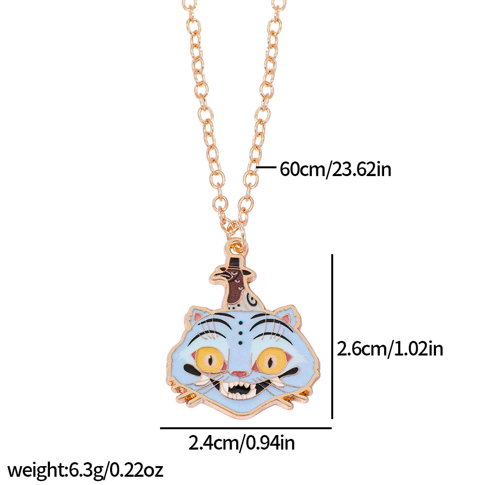 Anime KPop Demon Hunters Rumi Necklace Creative Cartoon Unisex Pendant Neck Chain for Birthday Jewelry Accessory Gifts