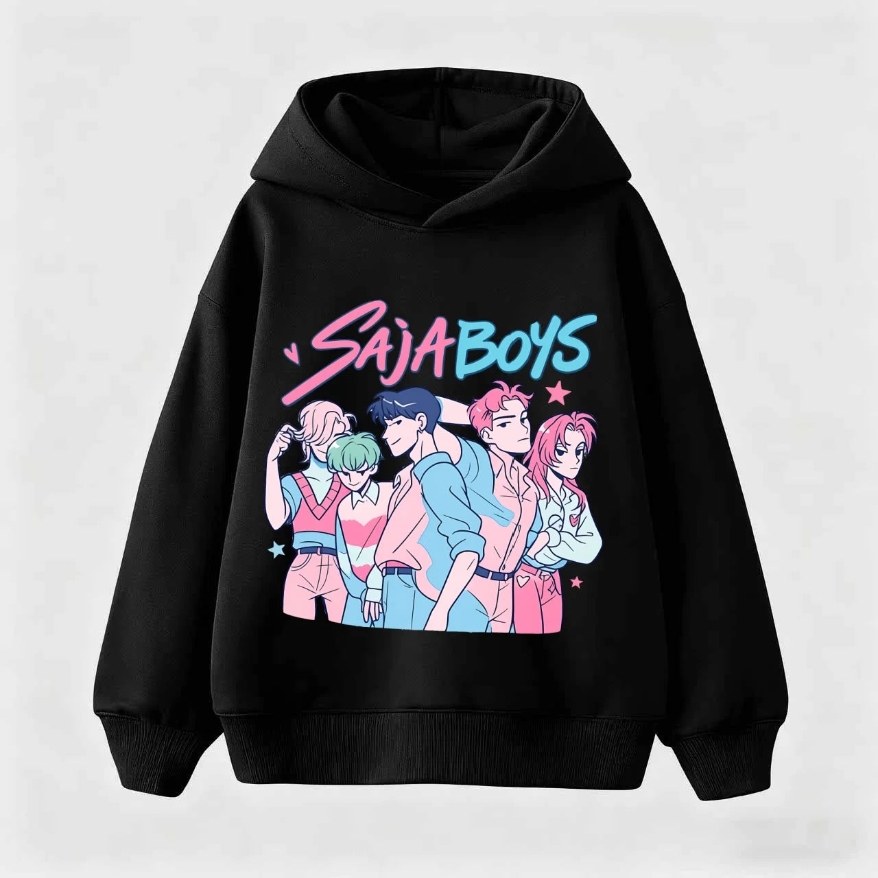 K-pop Demon Hunters Sweet Hoodie for Children Anime Cute Hooded Sweatshirt Boys Girls Spring Autumn Fashion Sports Hoodies Gifts