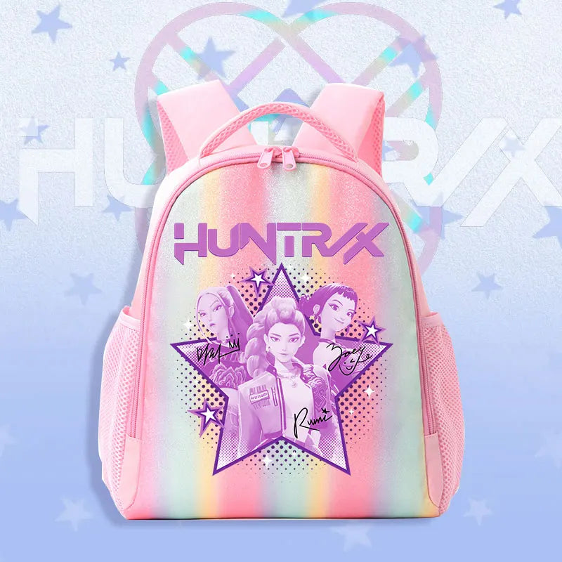 Schoolbag KPop Demon Hunters Children's Backpack Rainbow for K-POP HUNTR/X Rumi Mira Zoey Backpack Gifts Bag Shoulders Bag