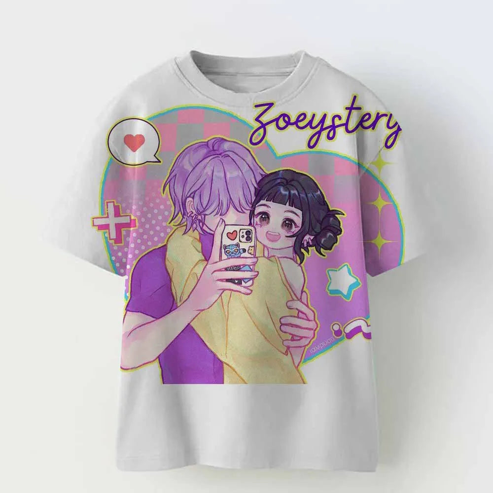 Kpop Demon Hunters Children's Clothing Short Sleeve T-shirt Cute Kpop Demon Hunters T Shirt Harajuku Tshirt for Boys Girls
