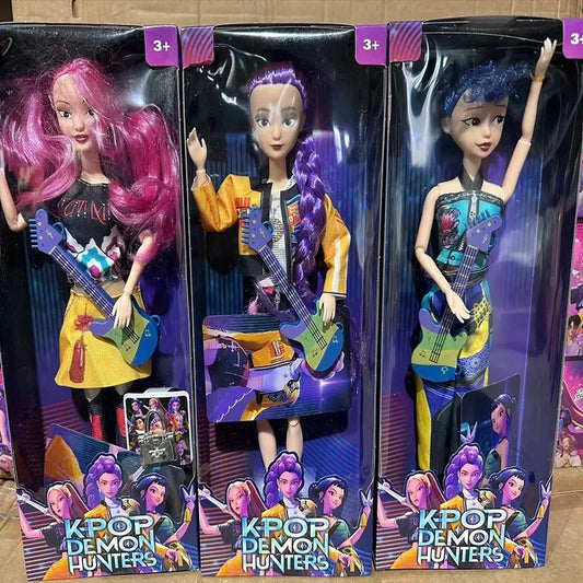 2025 NEW With# Delicate Texture Anime* 30CM K-Pop Demon' Hunters&Doll Vinyl Toy.Rumi Mira Zoey; Birthday Surprise Gift For Girls