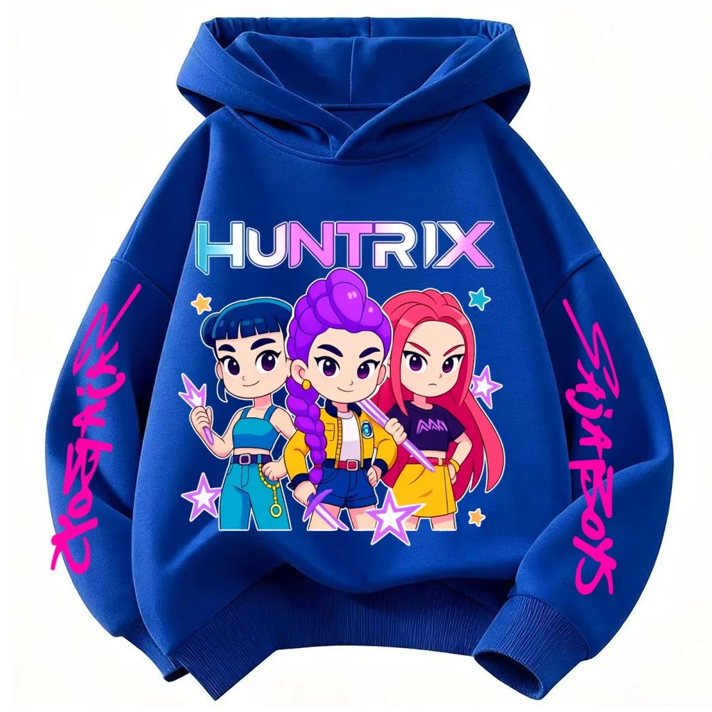 2026 Children Hoodie Popular Movie KPop Demon Hunters Toddler 3-12 Year Coat Boys Girls Tops Spring Leisure Sweatshirr Clothing