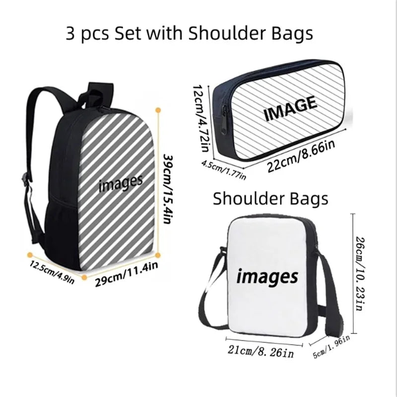 Disney Cartoon  KPop Demon Hunters Child School Backpack With Shoulder Bag Pencil Bag For Kindergarten,Light Weight Child Bags