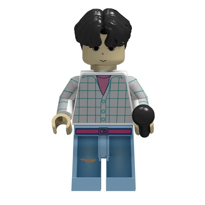 KPOP Demon Hunters Cartoon Model Ornament Kawaii Mini Action Figure Assembly Fans Collection Figures Desktop Decoration Gift