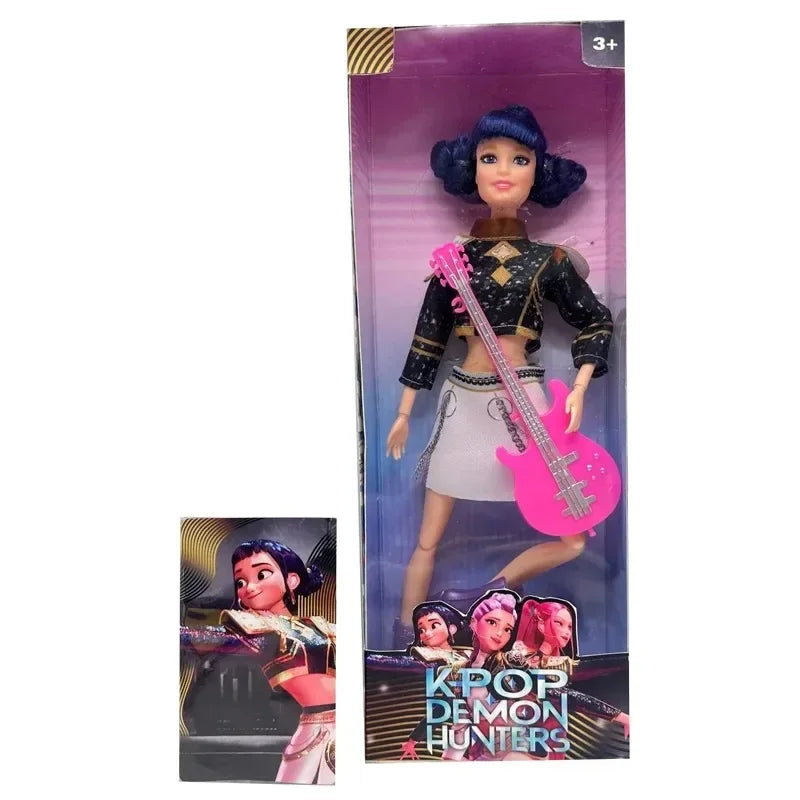 Kpop Demon Hunters 30cm Doll Toy*# Rumi Mila Zoe Action Doll Toy^&  Plastic DIY ~Children's Girl Toy Birthday Gift