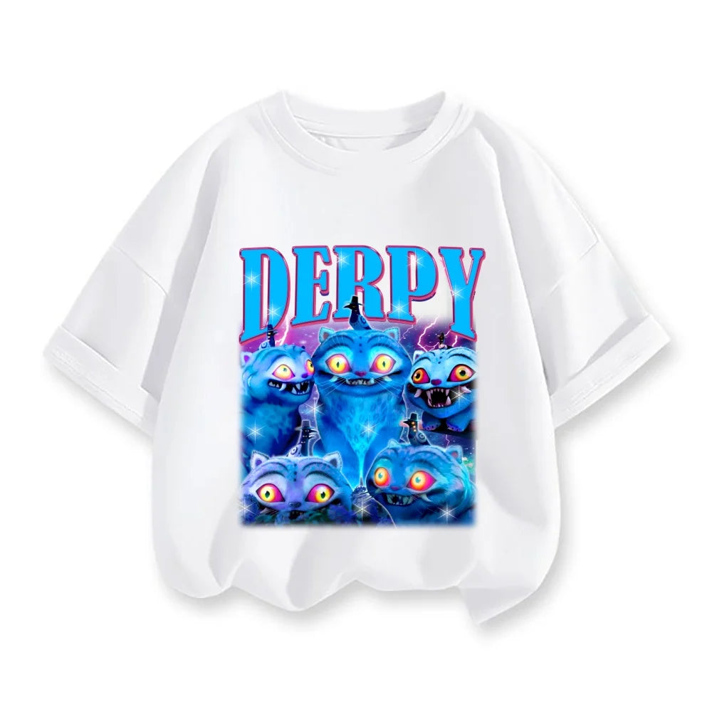 Cute Cartoon Saja Boys T-shirts Boys Girls Short Sleeve T-shirt Tops Anime Kpop Demon Hunters T Shirt Gifts Children's Clothing