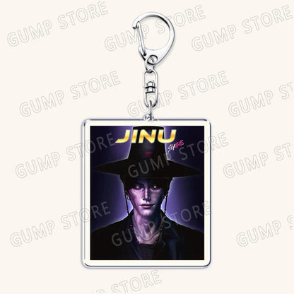 Popular Kpop TV Demon Hunters Huntrix Saja Boys Keychains for Accessories Bag Rumi Zoey Jinu Keyring Jewelry Fans Friends Gifts