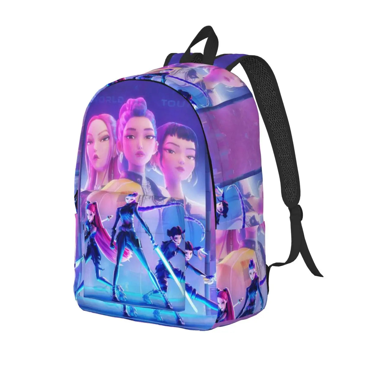 Kpop Demon Hunters Huntrix Backpack for Men Women Teenage Student Hiking Travel Daypack 2025 Movie Laptop Canvas Bags Outdoor