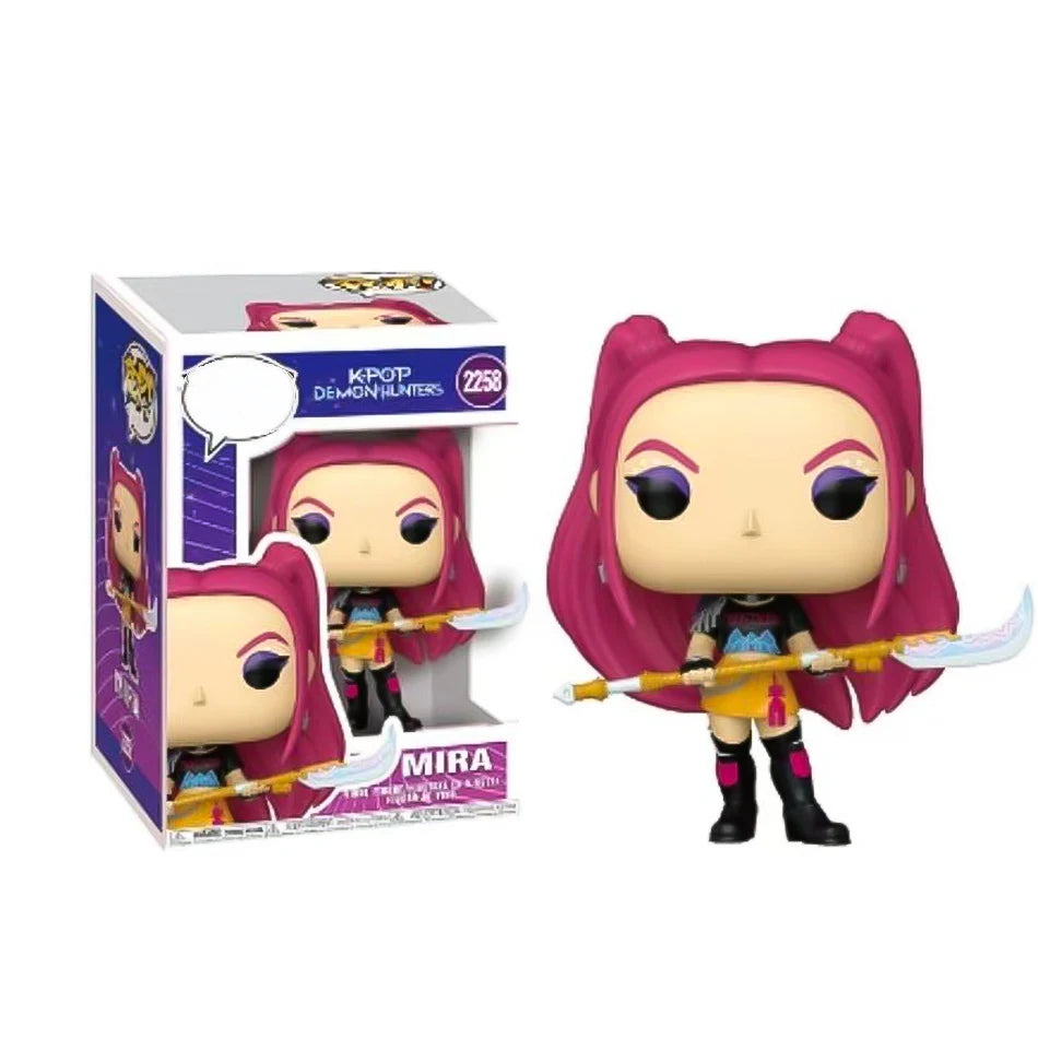1-6pcs K-pops Demons Hunters Anime Figure Rumi Zoey Mira Saja Boys Action Figure Cosplay Vinyl ornament Figures Toy fan gifts