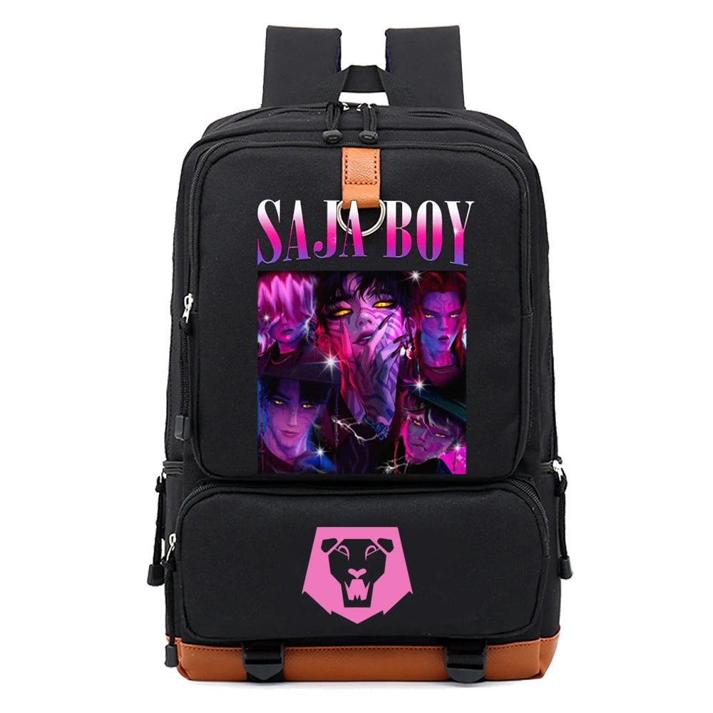 Kpop Demon Hunter Saja Boy Schoolbag Backpack Laptop Teens Student Book Bag Gift