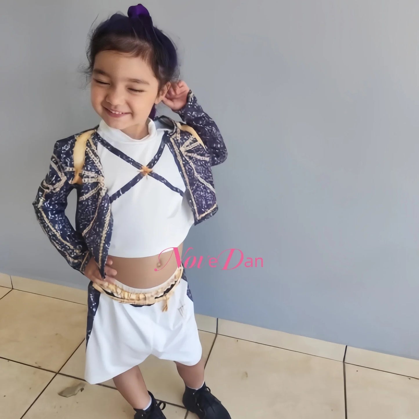 KPop Rumi Mira Zoey Demon Hunters Kids Cosplay Costume Child Huntrix Dress for Girls Roleplay Carnival Party Christmas Costume