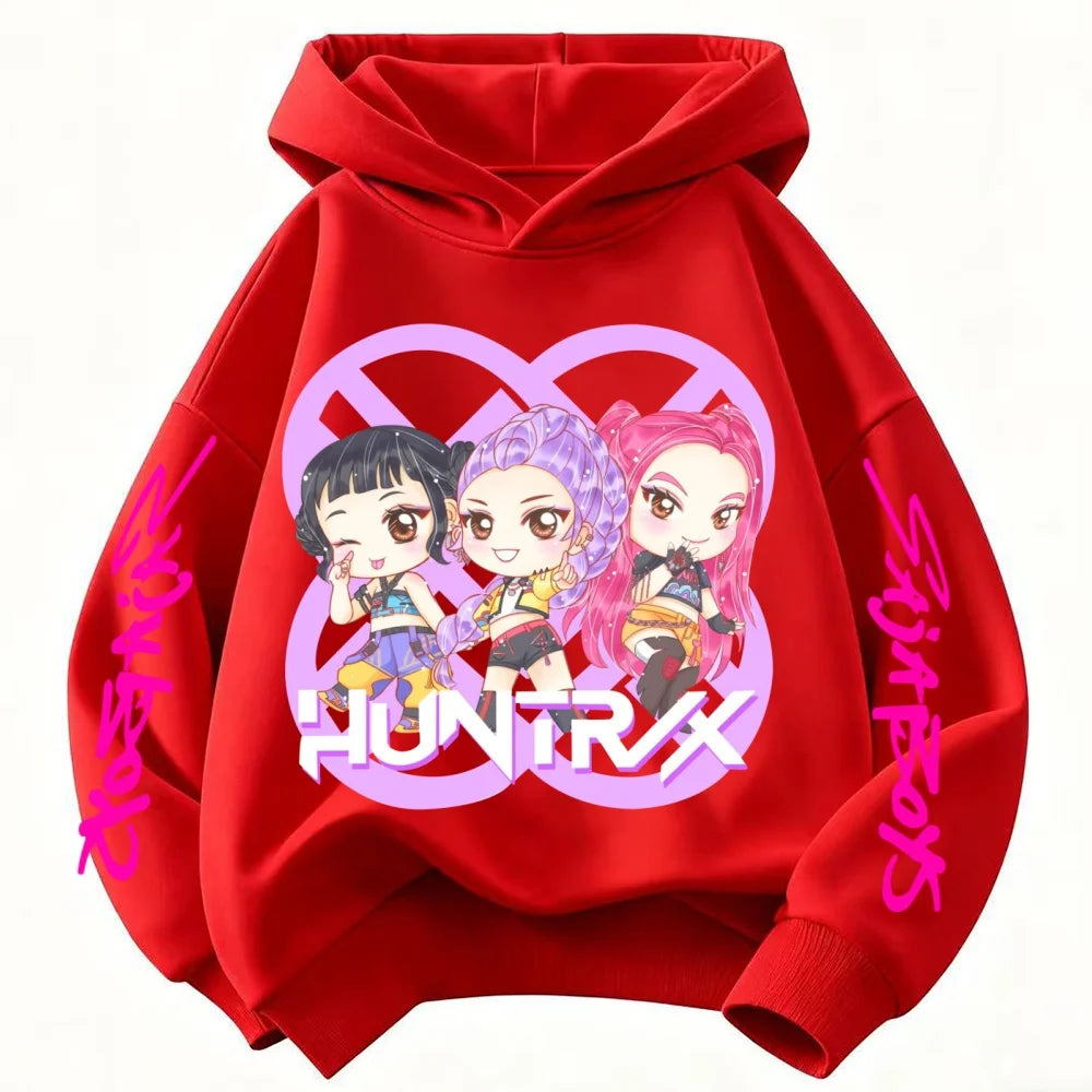 Kids Anime Demon Slayer Tomioka Print Cotton Hoodie Unisex Boys Girls Casual Tshirt 100-160cm Childrens Cartoon Clothes