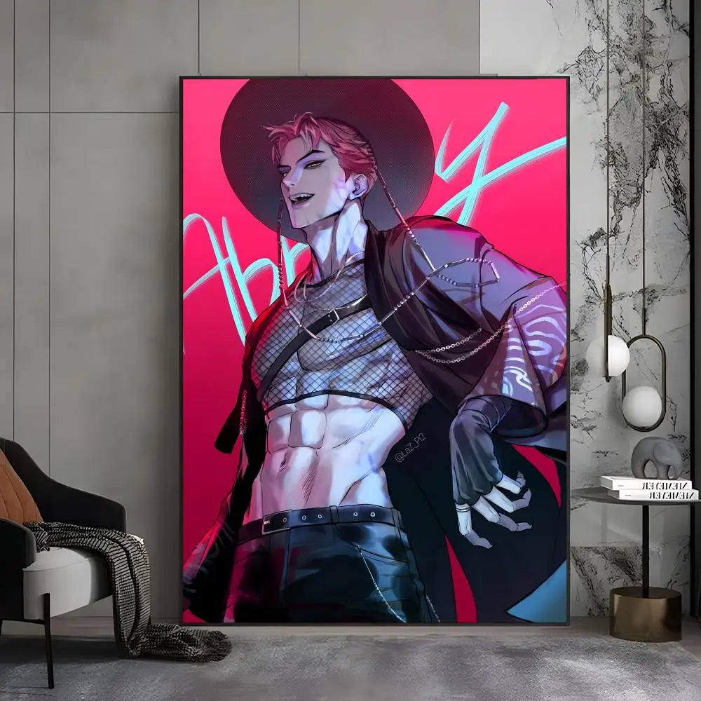 KPop S-saja Boys Demon Hunters  Poster Premium Aesthetic Posters Sticker For Living Room Or Bar Painting Decoration Wall Art
