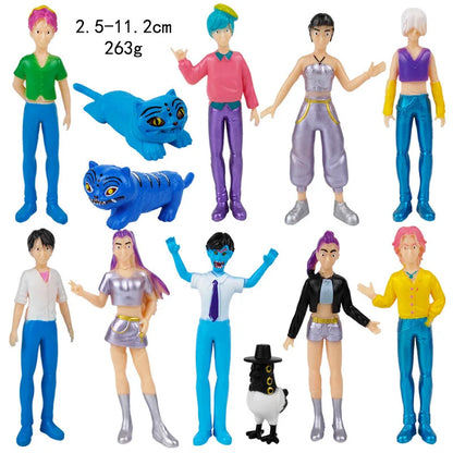 Kpop Demon Hunters Figure Toys Demon Hunters Figures Pvc Model Collectible Game Action Figures Room Decoration Kids Birthday Toy