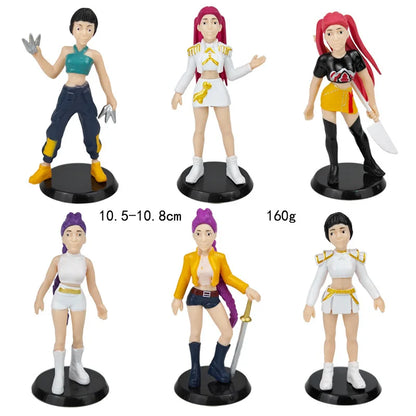 Kpop Demon Hunters Figure Toys Demon Hunters Figures Pvc Model Collectible Game Action Figures Room Decoration Kids Birthday Toy