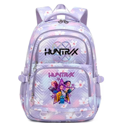 Kpop Demon Hunters Backpack Cartoon Rumi Mira Zoey HUNTR/X Saja Boys Print Schoolbag Large Capacity Student School Bas for Girls