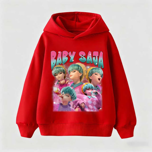 KPop Demon Hunters Hoodies for Kid's Autumn Winter New Cotton Hoodie Fashion 2025 Movie Hoody for Adult Kids Mother-to-be Top