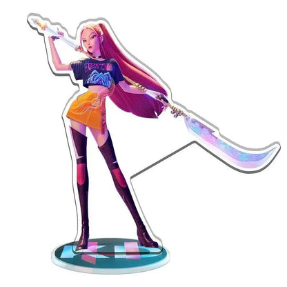 2025 MINISO brand new co branded K-op Movie Demon Hunters Huntrix Saja Boys Derpy Tiger Stickers  Vinyl  Toy Kid Gifts