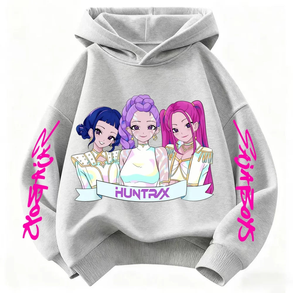 Comfortable Warm Winter Clothes for Children Fashionable Trendy Devil Hunter Casual Sweaters for Girls Boys