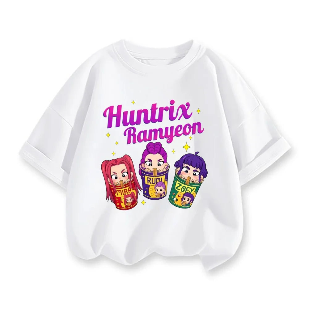 Derpy Tiger Kpop Demon Hunters Shirt for Kids Baby Girl Men Women T Shirt Cute Tiger Cartoon Clothes 2025 Hot Movie Print Soft