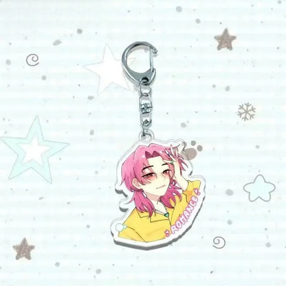 Hot Kpop Demon Hunters Huntrix Saja Boys Keychains for Accessories Jewelry Rumi Zoey Jinu Mira Sold My Soul Keyrings Fans Gifts