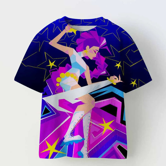 Rumi K-pop Demon Hunters Huntrix 90s T-Shirt Women Novelty Tee Shirt Crew Neck Short Sleeve T Shirt Gift Idea Clothes