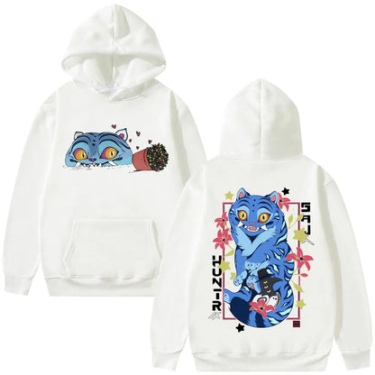 Limited Movie Kpop Demon Hunters Derpy Tiger Hoodie Men Women Fashion Cartoon Trend Sweatshirt Unisex Casual Oversized Pullover