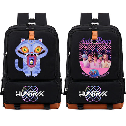 Kpop Demon Hunters Tiger Backpack Children School Bags Men Women Daypack Large Capacity Backpack