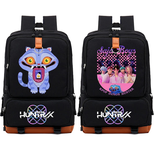 Kpop Demon Hunters Tiger Backpack Children School Bags Men Women Daypack Large Capacity Backpack