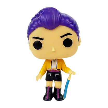 1-6pcs K-pops Demons Hunters Anime Figure Rumi Zoey Mira Saja Boys Action Figure Cosplay Vinyl ornament Figures Toy fan gifts