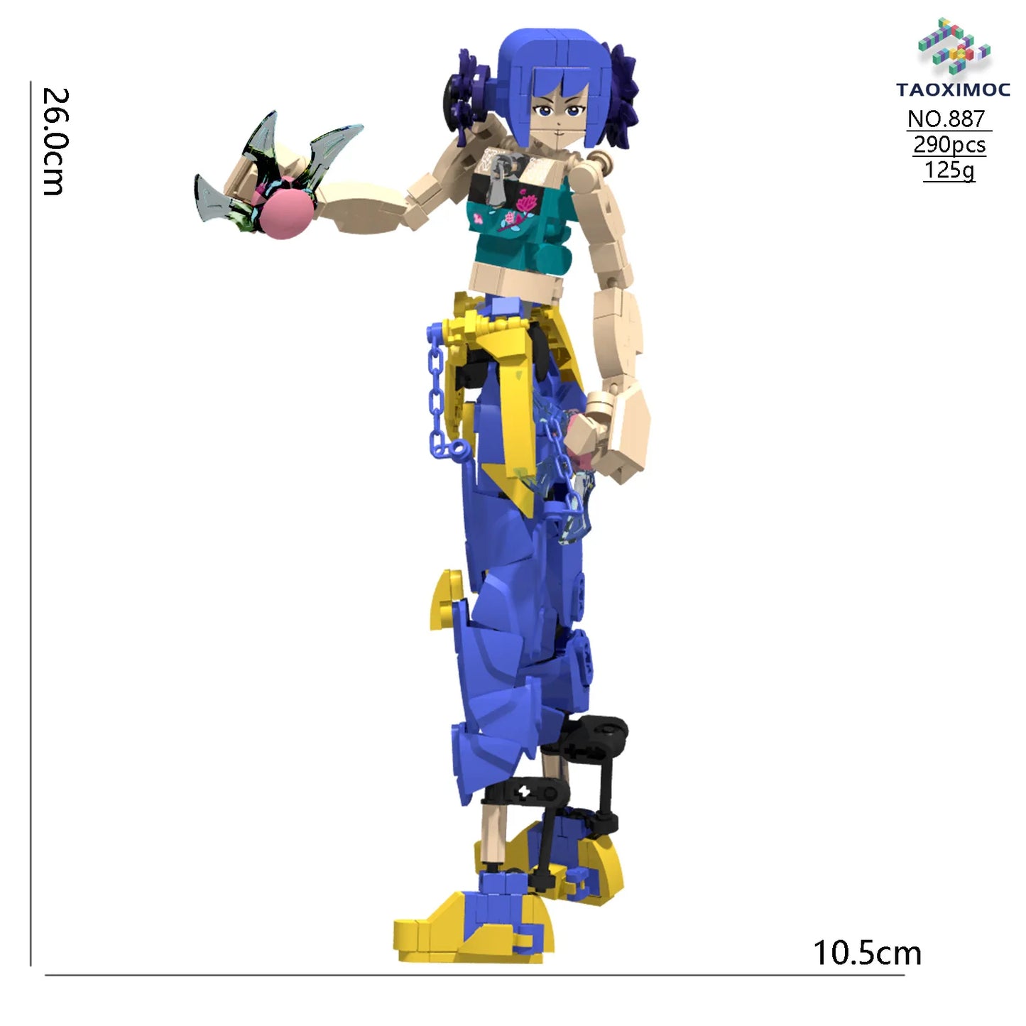 2025 Kpop Demon Hunter Building Blocks Model Desktop Furnishings Children's Toys Collection Christmas and Halloween gifts