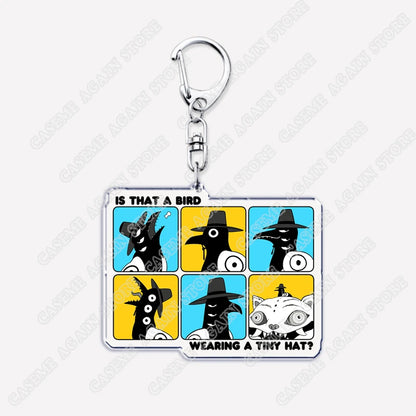 Cute Kpop Band Demon Hunters Huntrix Saja Boys Keychains for Accessories Jewelry Rumi Zoey Jinu Derpy Tiger Keyrings Fans Gifts
