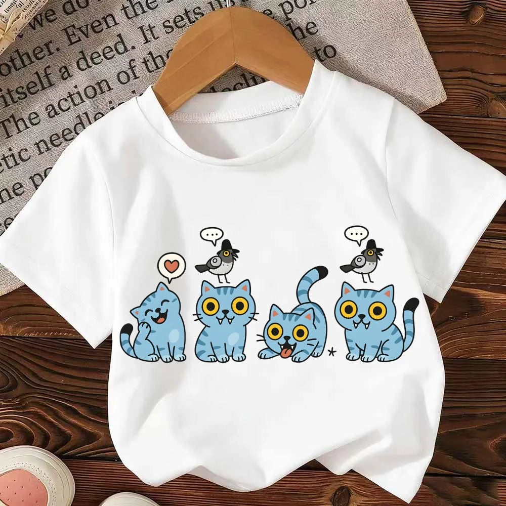 kpop Witch Hunter Group merchandise Rumi Mila Zoi short-sleeved summer casual T-shirt for boys, girls and children