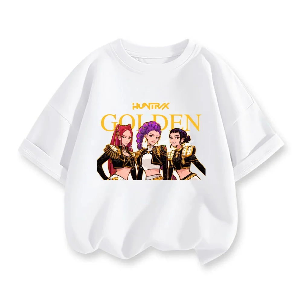 Derpy Tiger Kpop Demon Hunters Shirt for Kids Baby Girl Men Women T Shirt Cute Tiger Cartoon Clothes 2025 Hot Movie Print Soft