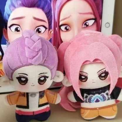 Anime Kpop Demons Hunters Plush Cute Purple Tiger Black Hat Magpie With 3 Eyes Monster Hunt Girl Group Stuffed For Fans Gifts