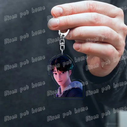 Kpop Demon Hunters Huntrix Saja Boys Keychain Llavero Accessories Bag Rumi Zoey Jinu Ramen Keychains Keyrings Jewelry Fans Gift