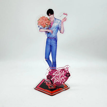 K-Pop Demon Hunters Superstar Rumi Mira Zoe Acrylic KeyChain Standing Plates Backpack Decoration Pendant Ornament Accessories