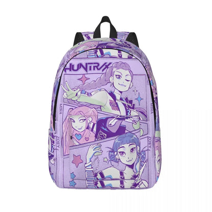 K-Pop Demon Hunters Team Anime Backpack College Backpacks Teen Colorful Large High School Bags Casual Rucksack