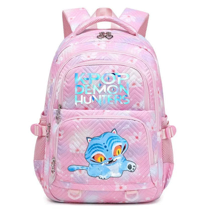 Kpop Demon Hunters Backpack Cartoon Rumi Mira Zoey HUNTR/X Saja Boys Print Schoolbag Large Capacity Student School Bas for Girls