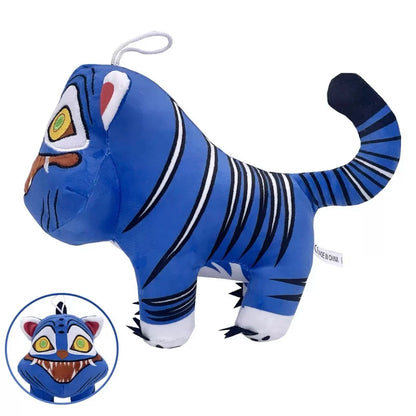 TreasuringU New hot Kpop Demon Plush Toys Game Hunters Tiger Stuffed Toy Doll Blue Tiger Animals Plushie Birthday Gifts