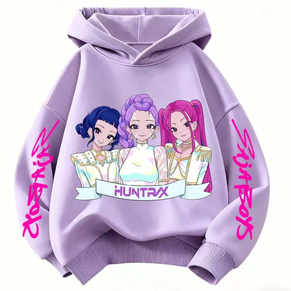 Comfortable Warm Winter Clothes for Children Fashionable Trendy Devil Hunter Casual Sweaters for Girls Boys