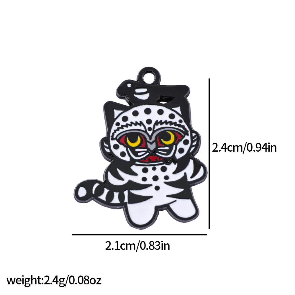 10pcs K-Pop Demon Hunters Fashion Cartoon Anime Alloy Accessories DIY Bracelet Necklace Earring Pendant Wholesale